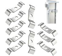 Gwtdtoad Collier de Fixation pour Tuyaux en Acier Inoxydable,10 Pièces Fixation Rigide Réglable Renforcée,Bride De Maintien Tube En Acier Inoxydable | Pour Plomberie Maison Salle De Bain Cuisine