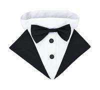 Gwtdtoad Collier nœud Papillon pour Chien, Collier nœud Papillon pour Chien - Bandanas de Mariage pour Chien avec nœud Papillon,Collier Bandana en Serviette de salive, Harnais de pour Chien, pour
