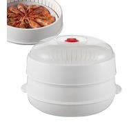 Gwtdtoad Cuisseur Vapeur Micro-ondes Avec Couvercle Et Plateau, Vapeur à pommes de terre pour micro-ondes, Récipient de Réchauffage pour Plats Pâtes Maïs Bacon Viande Pommes de Terre
