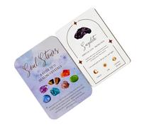 Gwtdtoad de Tarot 51 pièces de voyance Anglais Crystal Tarot