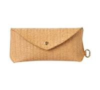 Gwtdtoad Étui à Lunettes - Pochette Boîte en Paille Tissée Souple avec Crochet - Étui Pour Lunettes De Soleil | Pour Lentilles De Contact Sac À Main Voiture Bureau Table De Chevet Tiroir Voyage
