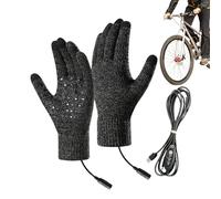 Gwtdtoad Gants Chauffants Électriques | Gants USB Tactiles pour Écrans | Moufles Coupe-Vent 3 Modes pour Temps Froid Cyclisme Ski Randonnée Snowboard Conduite