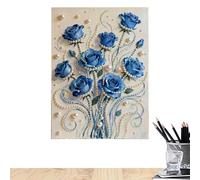 Gwtdtoad Kit De Peinture pour Adultes - Fleur DIY Esthétique 30 X 40 Cm - Kit de Peinture DIY pour Adultes,pour Étudiants Adolescents Débutants - Faveurs De Fête