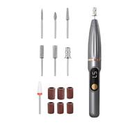 Gwtdtoad Lime Électrique,Set de Manucure avec Polisseuse 15000 Tours par Minute | Machine À Lime Sans Fil | pour Usage Domestique, Spa, Salon, Voyage Quotidien, Camping, Pédicure et Manicure