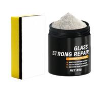 Gwtdtoad Nettoyant pour vitres de voiture, 85 g de poudre de polissage avec dissolvant de film d'huile de voiture, pour voiture, véhicule, moto, rétroviseurs intérieurs et extérieurs