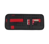 Gwtdtoad Panneau Organisateur pour Pare-Soleil,Panneau Élastique À Poches Multiples | Tablette De Rangement pour Lunettes De Soleil sur Visière Auto,pour Permis Cartes Clés Stylo Voiture SUV Voyage