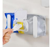 Gwtdtoad Porte-Essuie-Touts Magnétique,2 Pièces Support De Stockage pour Lingettes Humides De Placard - Support de Rangement Organisateur Panier pour Appartement Serviette Camping-Car Réfrigérateur