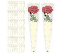 Gwtdtoad Sachet pour Bouquet de Fleurs - 50 Pièces de manchons d'emballage floral,Manchons d'emballage pour fleuriste - Pour les anniversaires, les mariages, remises de diplômes, fête des mères, fête