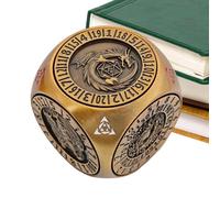 Gwtdtoad Spinner Dice | Set en métal Spinner Cube avec 6 côtés - Jeu de société portable pour compétitions, divertissement, loisirs, pub - Pour compétitions, loisirs et fêtes de famille