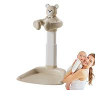 Gwtdtoad Support de pour bébé, support de bain pour bébé, tapis antidérapant, à poser debout, avec poignée de chaise de bain, portable, réglable