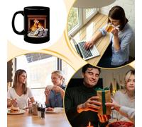 Gwtdtoad Tasses de Noël, Tasse À Vin Et Lait Avec Un Dessin D'Animal Cartoon, Tasse en Céramique Poulet, Pour Femmes Hommes Enfant Ami Maman Dame Cuisine Fête De Vacances Ferme Bar