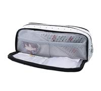 Gwtdtoad Trousse simple | Trousse à crayons pour l'école | Trousse à outils de papeterie grande capacité pour artistes, étudiants, enseignants, voyageurs, école, collège, salle de classe, bureau, Noir
