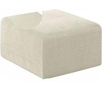 GWTYR Housse de protection extensible carrée pour ottoman, tabouret de rangement pliable, housse de protection douce avec fond élastique - 61 x 61 cm/96,5 x 96,5/101,6 x 101,6 cm