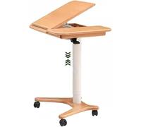 GWWBD Poste de travail mobile pour chambre à coucher - Réglable en hauteur - Podium mobile basculé avec roulettes - Clôture magnétique