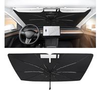 GWWHU Soleil de Pare-Brise de Voiture pour Dacia Bigster/Dokker/Duster/Jogger/Lodgy/Sandero, Robuste Parapluie Paresoleil de Parebrise Auto Anti-UV, Pratique et Pliable,S-125 * 65CM