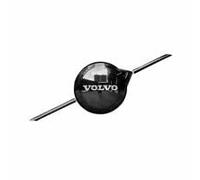 GWWXM Auto Emblèmes Autocollants pour Volvo XC60 2022 2023 2024,ABS Autoadhésive Voiture Grille de Calandre Logo Badge Insigne Personnalisées Auto Modification Accessoires Noir,B-Without Camera