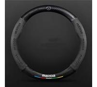 GWWXM Couvre Volant Voiture pour Mazda MX-5 NC,Microfibre Cuir Antidérapant Housse Volant Respirant Souple Durable Accessoires Auto Decoration Interieur Absorbant Protecteur Volant,Black