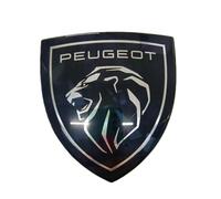 GWWXM Emblèmes Logo Voiture pour Peugeot 308 2021-2023 2024,Grille Avant de Calandre Nouveau Bouclier Autocollant Stickers Insigne Badge Decal Voiture 3D Métal Tuning Rechange Accessoires