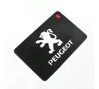 Tapis Antidérapant pour Tableau de Bord de Voiture pour Peugeot 1007 107 108 Hatch,avec Auto Logo Emblème en Gel de Silicone Lavable Auto Adhésif Décoration Intérieur de Voiture