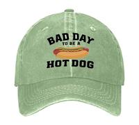Gwy273 Casquette de baseball « Bad Day to be a Hotdog » pour femme, vert clair, Taille unique