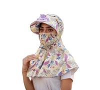 Gwy359 Bob unisexe réversible léger imprimé pliable d'extérieur, jaune, M