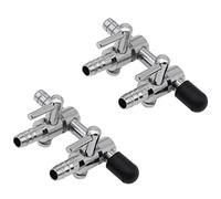 GWYAN Lot de 2 valves de contrôle du débit d'air en acier inoxydable pour aquarium 2 voies