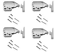 GWYAN Lot de 4 verrous automatiques à ressort avec système de verrouillage tactile pour serrure à ressort autobloquante pour porte d'armoire, serrure de sécurité pour meubles