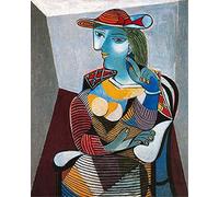 GWYDYB DIY 5D Diamant Peinture par Numéro Kits Strass Broderie Art Artisanat pour La Décoration Intérieure - Picasso Célèbre Peinture Femme Assise 30×40cm