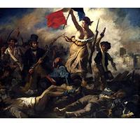 GWYDYB Les peintures célèbres de Delacroix mènent librement le peuple - DIY 5D Diamond Painting Kits Broderie Strass Art Décoration de la maison Cadeaux 30 × 40cm