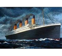 GWYDYB Nouvelle peinture à l'huile par numéros pour adultes et enfants - Titanic Ship - Peinture à l'huile bricolage par numéros Kits Décoration Cadeau