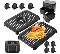 GWYXC Accessoires pour Friteuse à Air Ninja, 2 PCS Grille Pan, Plaque de Cuisson, Rack, Tray pour Ninja DZ090 DZ201 DZ100, Dishwasher Safe
