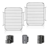 GWYXC Lot de 2 supports de repas empilables pour Ninja SL400UKCP 9,5 L - Double pile XL - Grille de rechange pour friteuse à air comprimé Ninja SL400UK - En acier inoxydable - Passe au lave-vaisselle