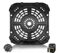 GWYXC Poêle à friteuse à air comprimé pour friteuse à air Ninja AF181 Pro XL 6 en 1 6,5 l, 21,6 x 20,3 cm, plateau de gril, plaque de grille, plateau de rechange avec pare-chocs en caoutchouc