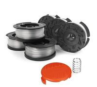 Gwyzax Lot de 8 pailles de rechange 9,1 m et 1,8 cm pour débroussailleuse, débroussailleuse, bobines, kit de ressort pour AF-100-3ZP