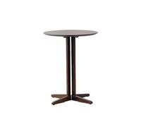 GWZHQIF Table D'appoint Ronde Minimaliste, Table De Bar Bipolaire à 4 Griffes,Table D'appoint De Canapé pour Maison,Petit Bureau Stable pour Café Magasin De Thé Au Lait(Color:Noyer)