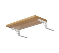 GWZHQIF Table De Lit Pliable, Bureau Flottant avec Support Réglable - Bureau en Bois Peu Encombrant pour Chambre à Coucher, Salon, Petite Table De Travail Pratique(Size:60x30cm,Color:Bois Naturel)
