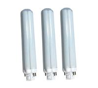 Gx24 Ampoule LED 4 broches 12W PL Lampe rétro 4000K Protection des yeux du jour GX24Q LED Encastrable Bureau de lecture Table Basse 360 degrés Équivalent CFL 26 W Sans UV, GX24q-1 2 3, 3 Paquet