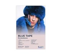 GXAFHJ Rondodasosa Affiche d'art pour album de musique Hip Hop avec couverture bleue pour liste de suivi des fans de rappeur cool chanteur rap poster sur toile décoration de chambre à coucher, bureau
