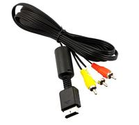 GXAHSOL Câble AV pour PS2 PS3, 1.8m Câble TV pour PS2 PS3, AV à RCA Composite Audio Vidéo TV Cordon pour Playstation 2 3 pour une connectivité fluide