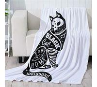 GXBDYD Couverture Lit en Flanelle 3D Conception Artistique Abstraite De Chat Imprimée 150X200cm Couverture Polaire 100% Microfibre Douce, Plaid Polaire Grande Taille pour Canapé Et Lit, Chaude Et Con