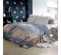 GXBDYD Couverture Lit en Flanelle 3D Design De Mode Blue Sky Imprimée 80X150cm Couverture Polaire 100% Microfibre Douce, Plaid Polaire Grande Taille pour Canapé Et Lit, Chaude Et Confortable