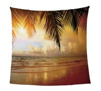 GXBDYD Couverture Polaire en Microfibre Magnifique Paysage De Plage Au Coucher du Soleil 3D Imprimée Douce Fluffy Flanelle Couverture De Lit Plaid Canapé Convient Adultes Et Enfants Rester Chaud en H