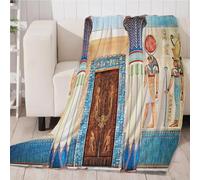 GXBDYD Couverture Polaire en Microfibre Piliers De Porte Architecturaux Classiques 3D Imprimée Douce Fluffy Flanelle Couverture De Lit Plaid Canapé Convient Adultes Et Enfants Rester Chaud en Hiver 1