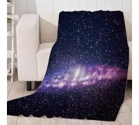 GXBDYD Plaid Couverture Polaire 3D Magnifique Paysage De La Voie Lactée Imprimée Motif Couverture Lit 2 Personnes Chaude 180X220cm Plaid Epais Grande Taille en Flanelle pour Canapé Et Lit, Douce Et F