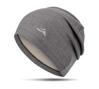 GXCROR Bonnet en polaire Flexfit pour l'hiver, casquette de cyclisme, équipement de course réfléchissant