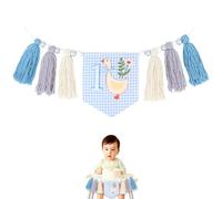 Gxdamxz Décoration Anniversaire 1 an Garçon, Bannière de Chaise Haute pour Fête & Chambre d'Enfant, 1 Year Old Birthday Banner for Boy, Bleu