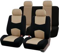 GXDFC Housse Siège Voiture pour Daewoo KALOS Hatchback (KLAS) 2002-2003 2004, Housses Siège Avant Arrière Coussin Couvre Respirant Surround Complet Protections,Beige