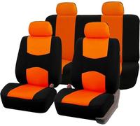 GXDFC Housse Siège Voiture pour Daewoo KALOS Hatchback (KLAS) 2002-2003 2004, Housses Siège Avant Arrière Coussin Couvre Respirant Surround Complet Protections,Orange
