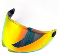 GXDFC Visière Casque Moto pour MT V-28 Thunder4, Visière Anti-Buée Casque Remplacement de Visière de Lentille Casque de Bouclier Vent Moto,Normal-G Gold Red