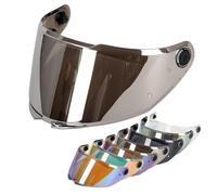 GXDFC Visière Casque Moto pour MT V-28B Thunder 4, Visière Anti-Buée Casque Remplacement de Visière de Lentille Casque de Bouclier Vent Moto,Normal-E Silver